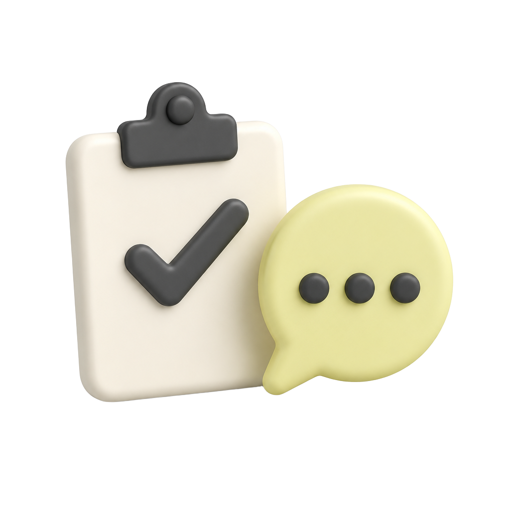 Eligibility checklist and consultation symbol